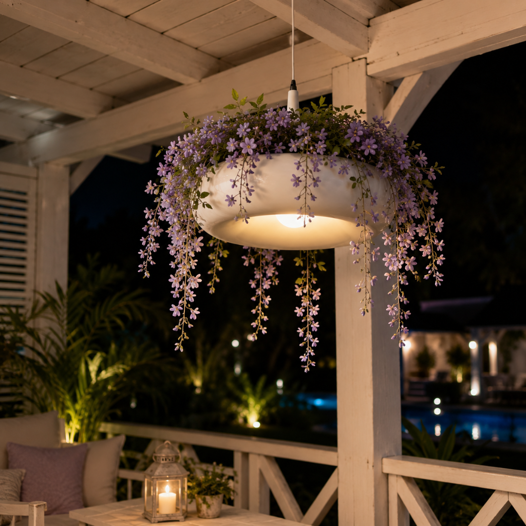 Suspension luminaire plante