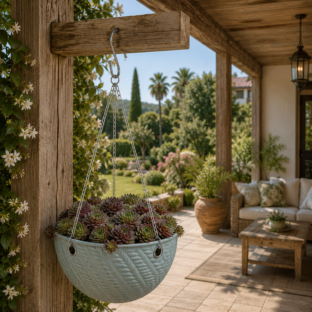 Suspension en plastique pour plante