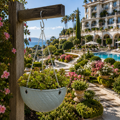 Suspension en plastique pour plante