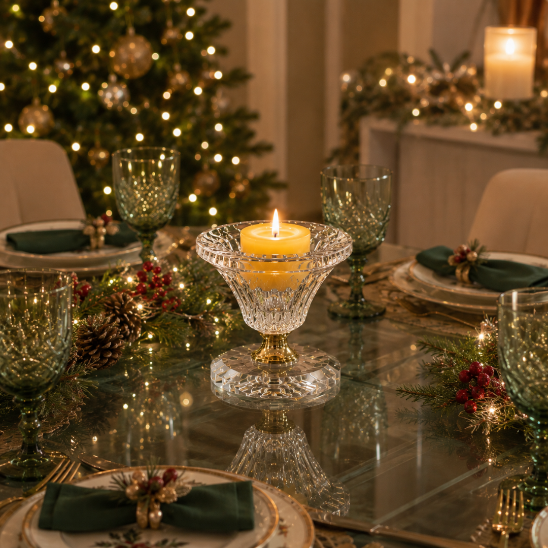 Centre de table noël avec bougie