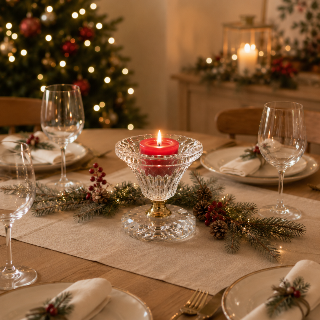 Centre de table noël avec bougie