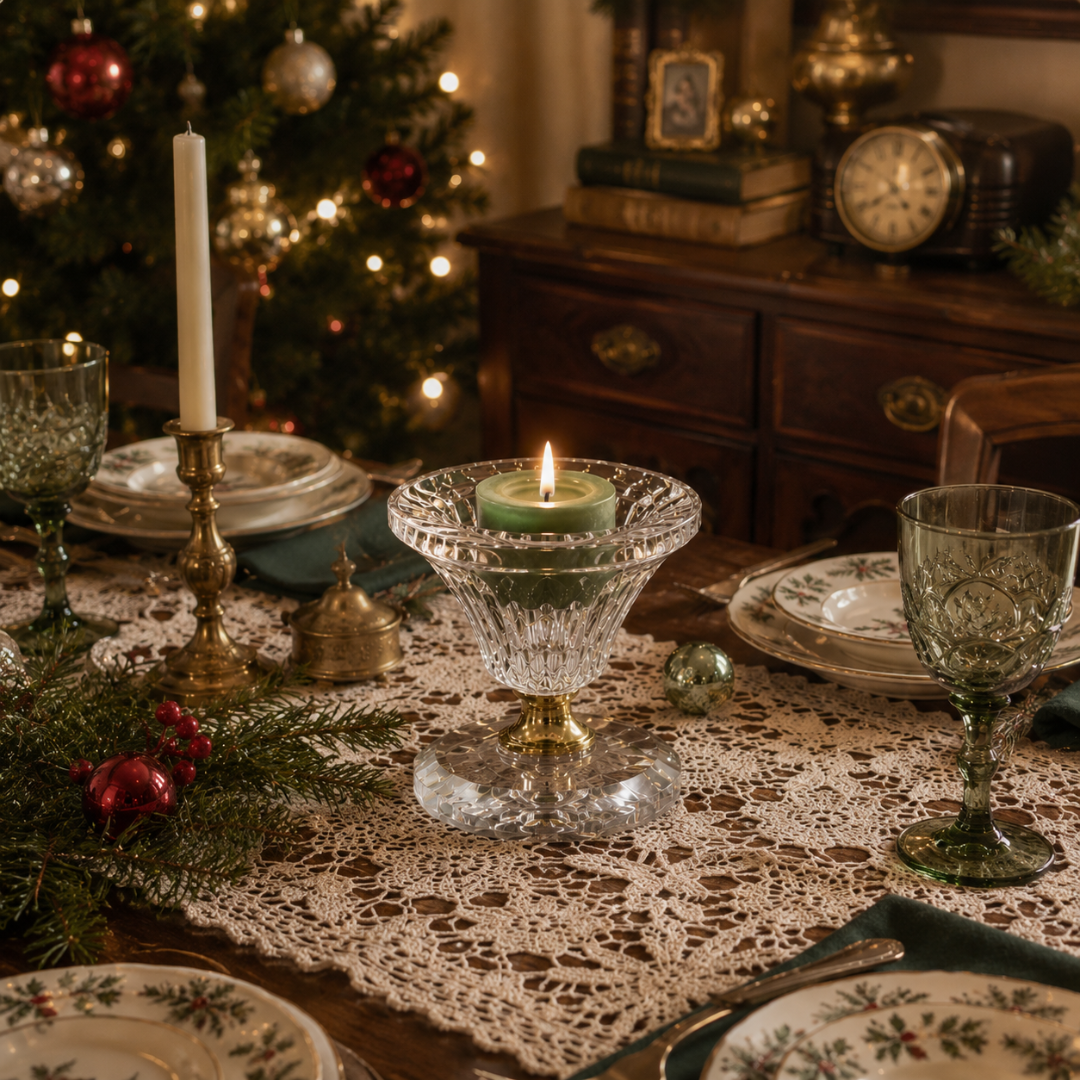 Centre de table noël avec bougie