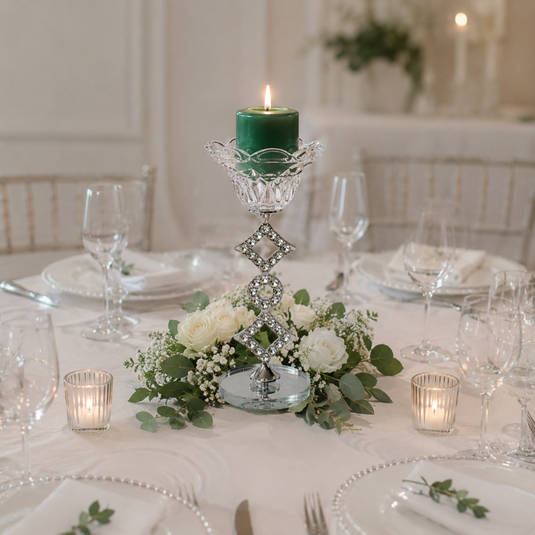 Centre de table bougies pour mariage