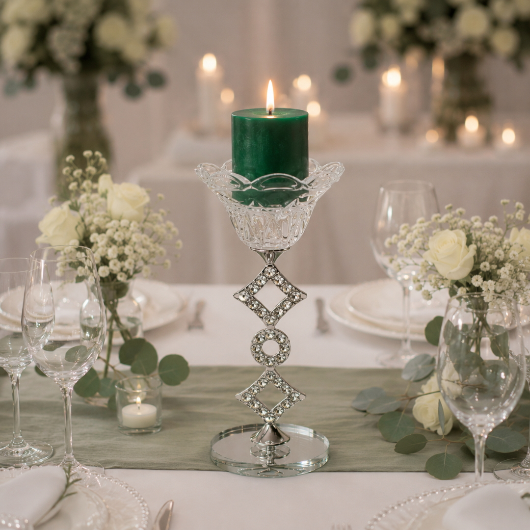 Centre de table bougies pour mariage