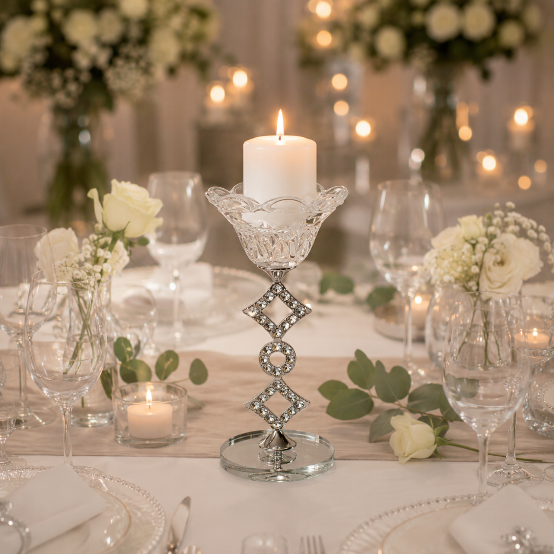 Centre de table bougies pour mariage