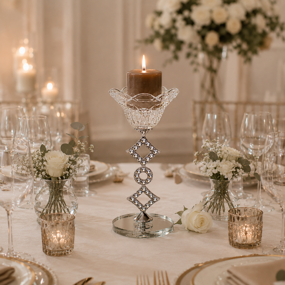 Centre de table bougies pour mariage
