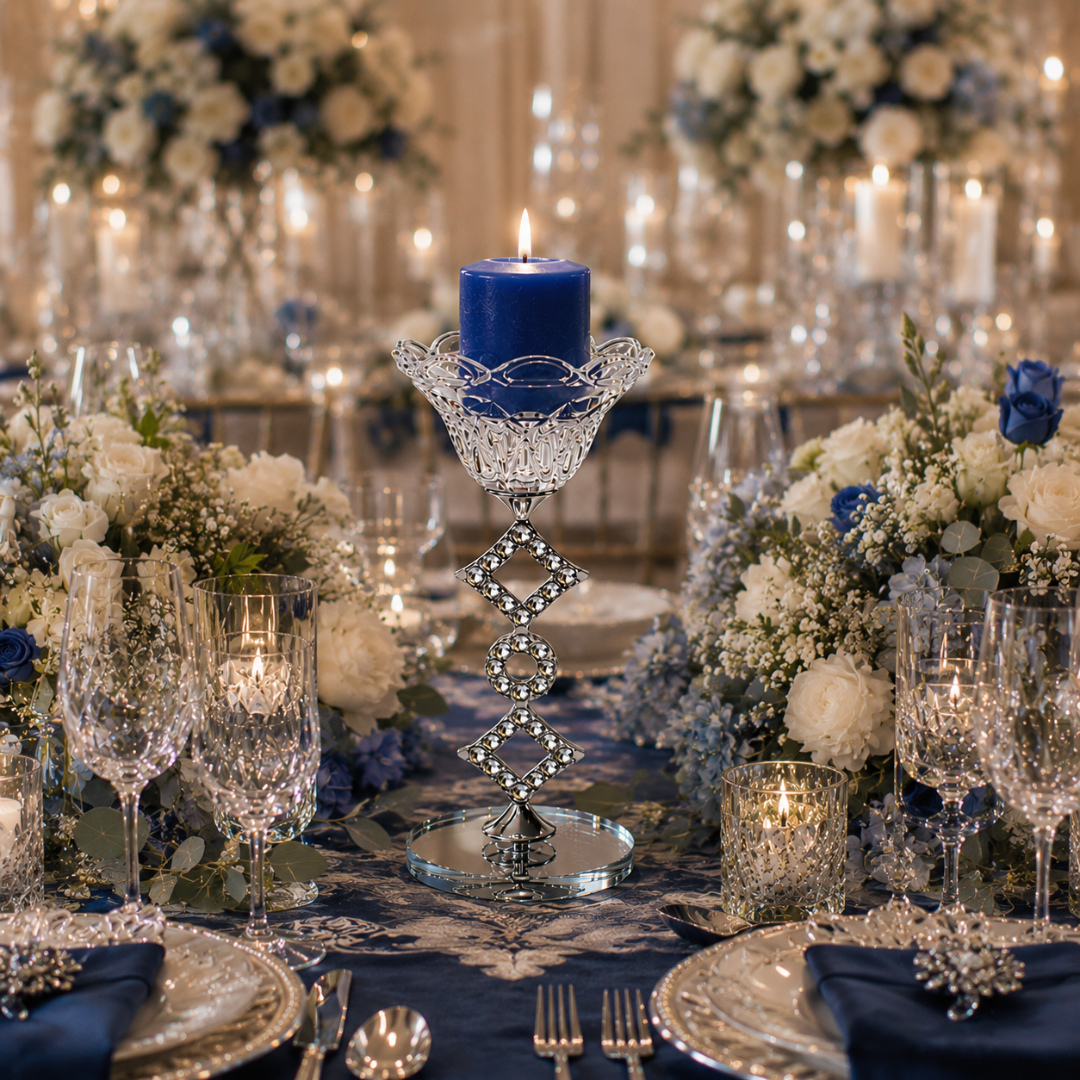 Centre de table bougies pour mariage