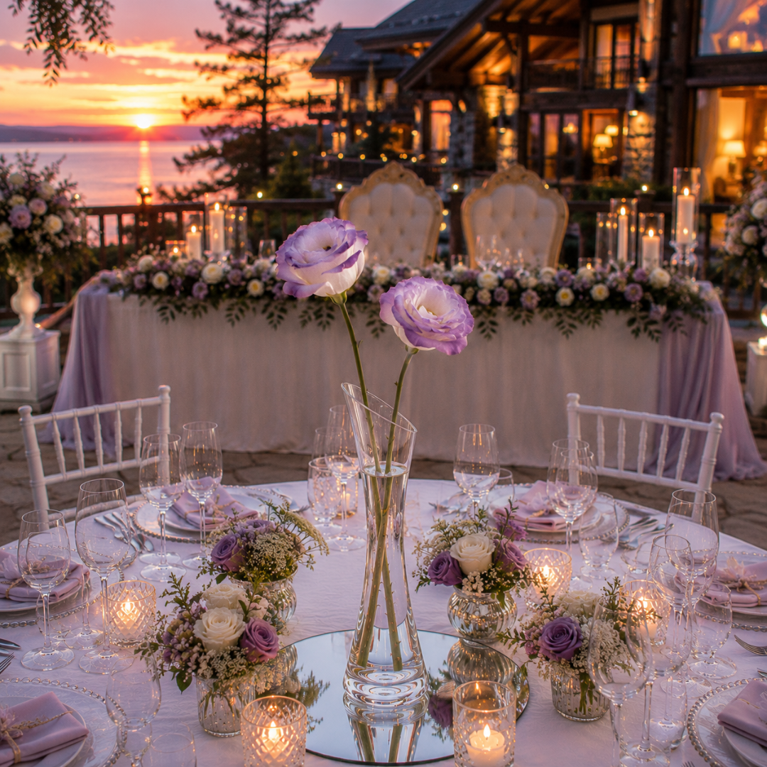 Centre de table pour mariage champetre