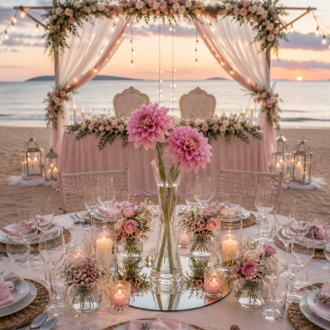 Centre de table pour mariage champetre