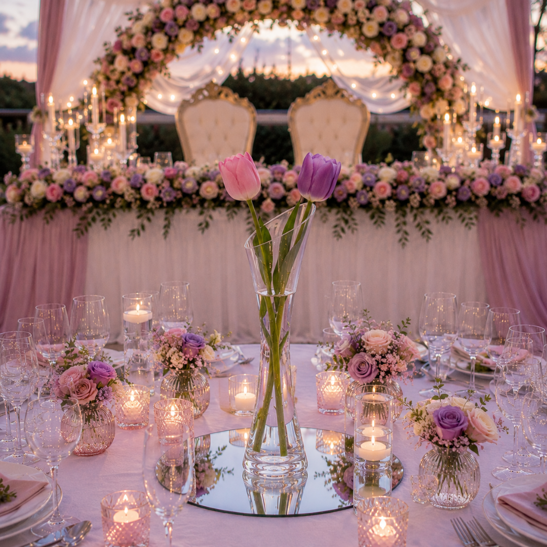 Centre de table pour mariage champetre