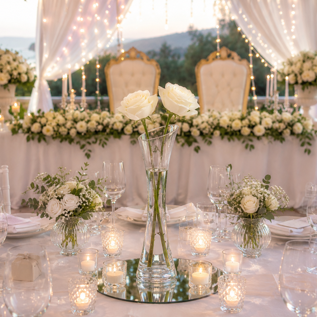 Centre de table pour mariage champetre