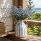 Vase bleu et blanc