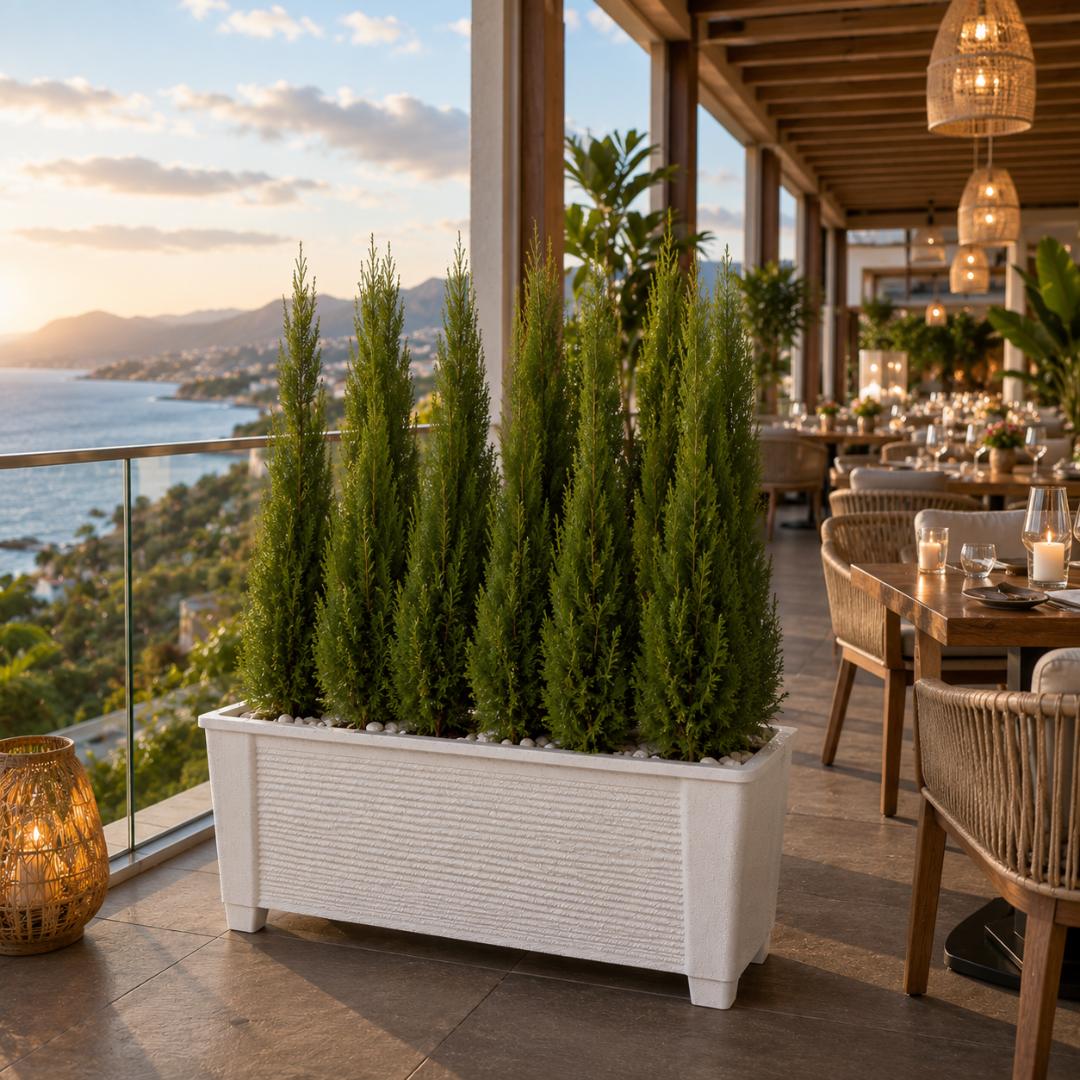 Jardinière plastique 1m