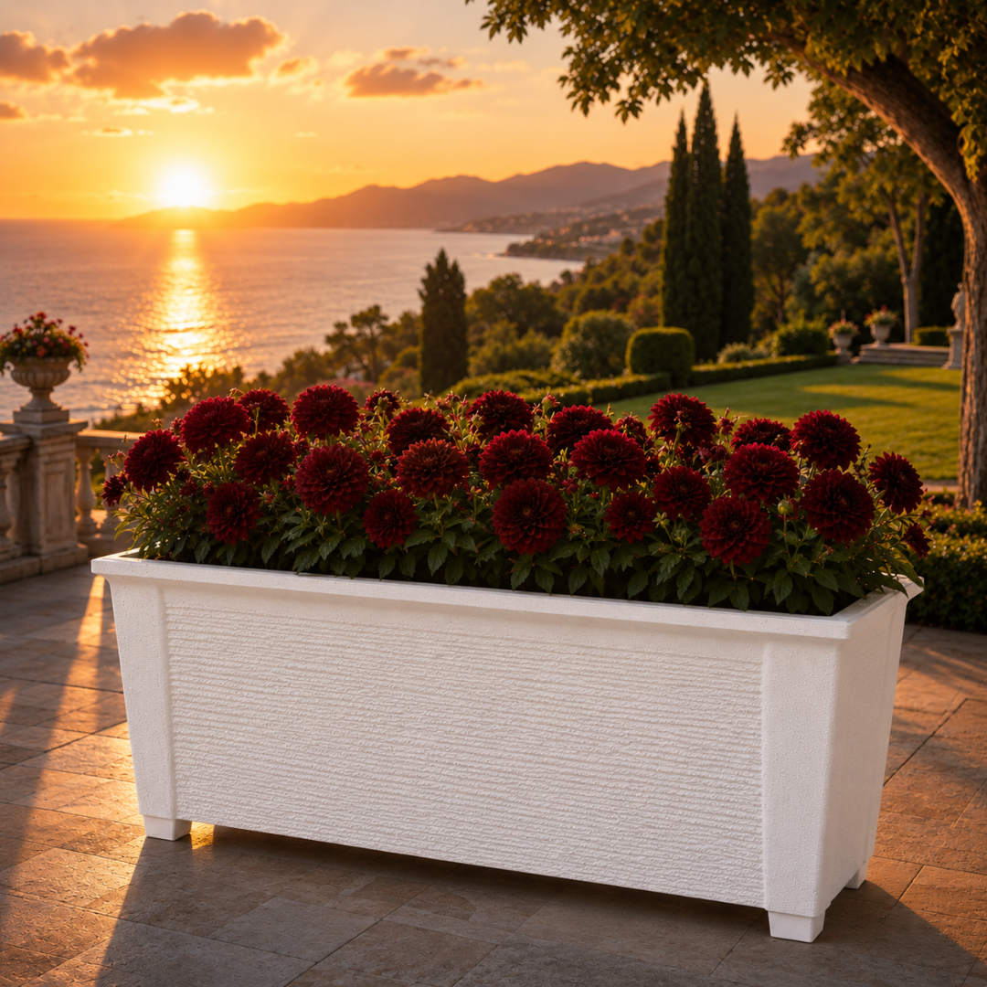 Jardinière plastique 1m