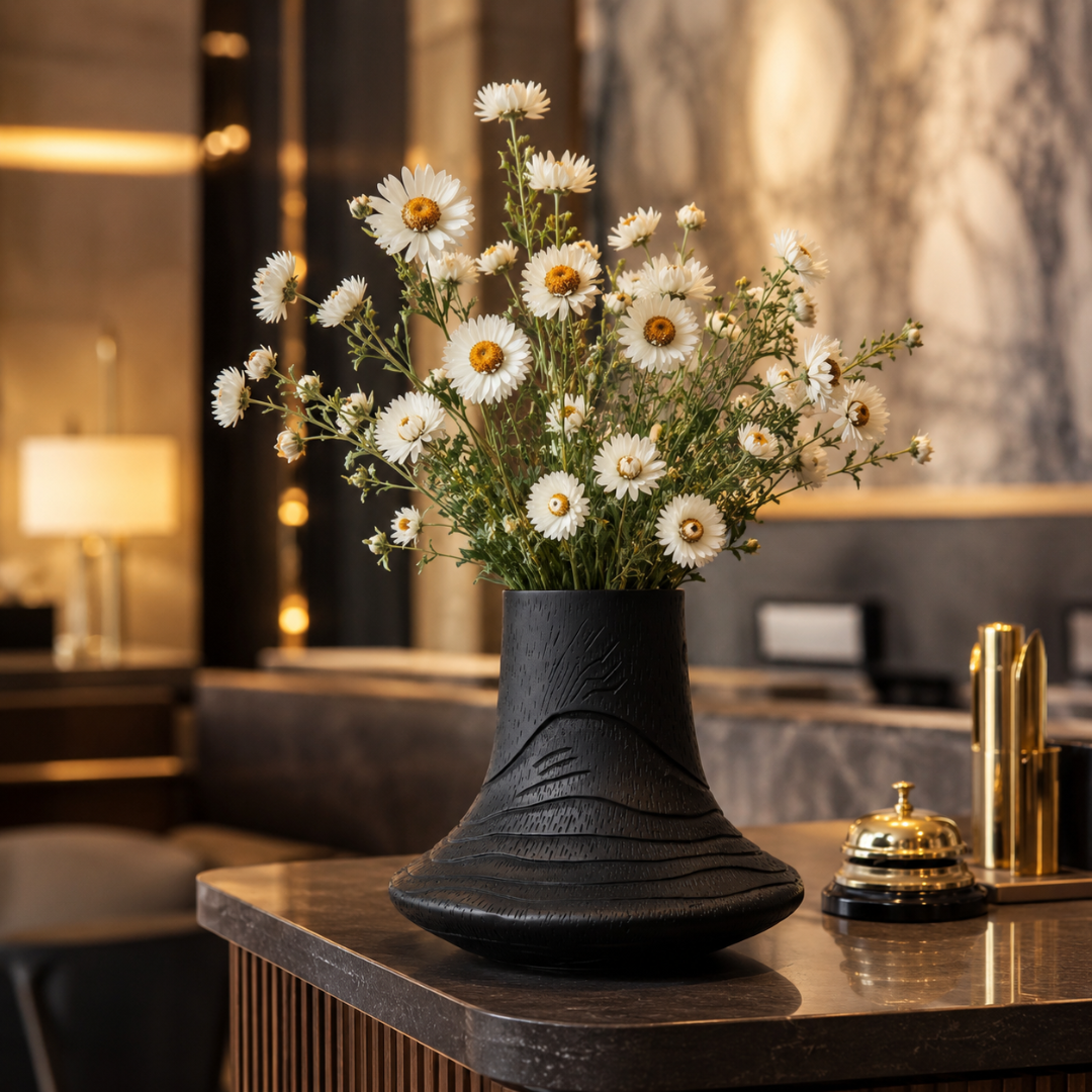Vase en resine