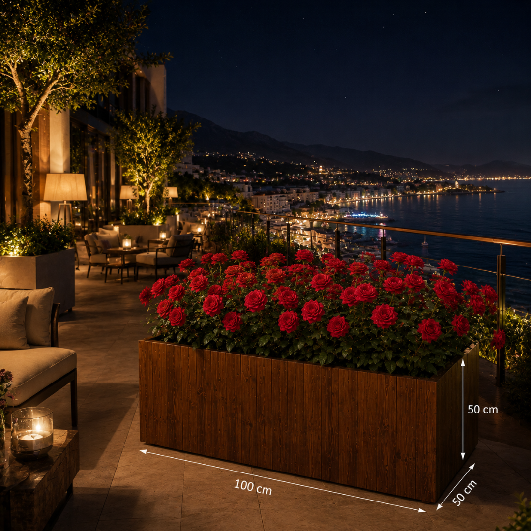 Bac à fleur terrasse