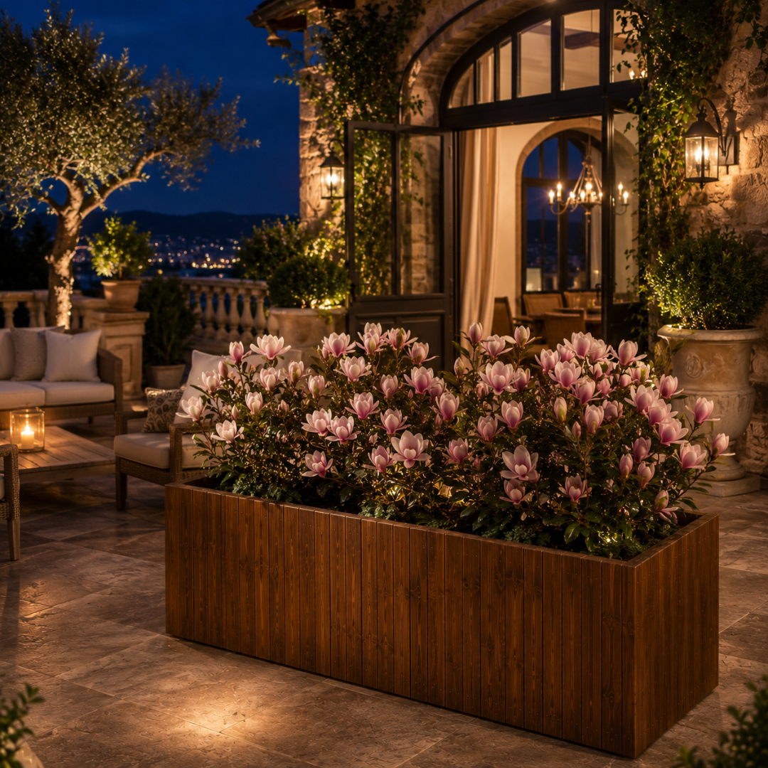 Bac à fleur terrasse