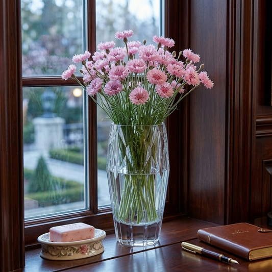 Vase cristal ciselé