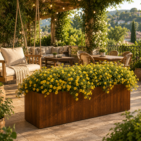 Bac à fleur terrasse