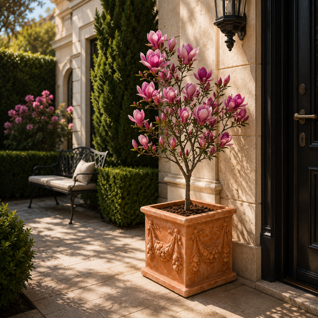 Grande jardinière terre cuite