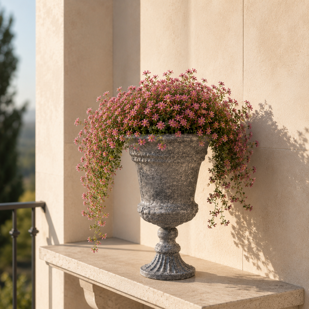 Petit vase medicis en fonte