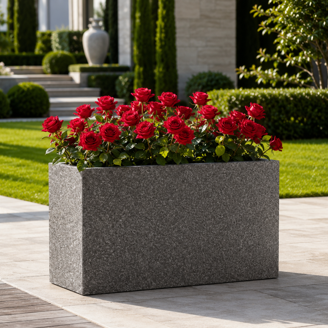 Jardinière haute rectangulaire extérieur