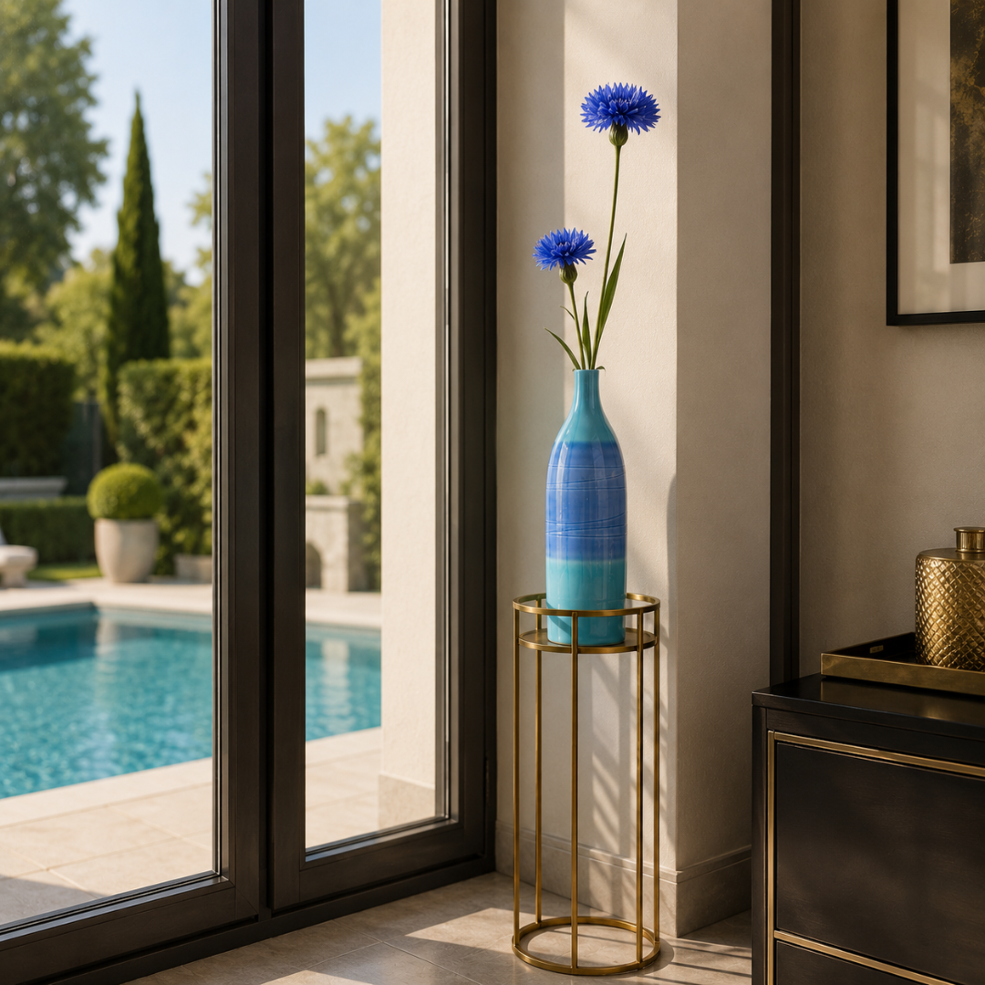 Grand vase bouteille