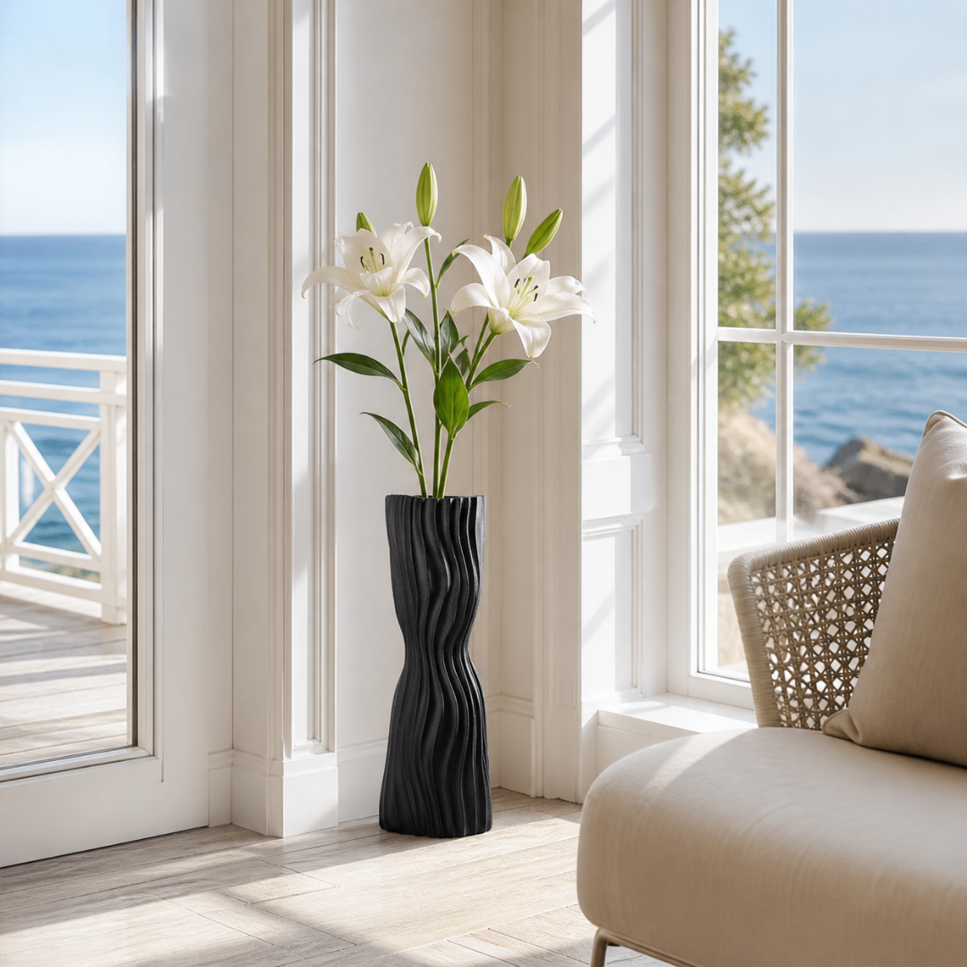 Grand vase noir design