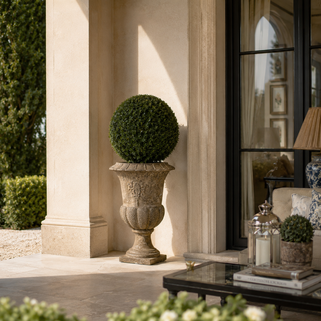 Grand vase medicis en fonte