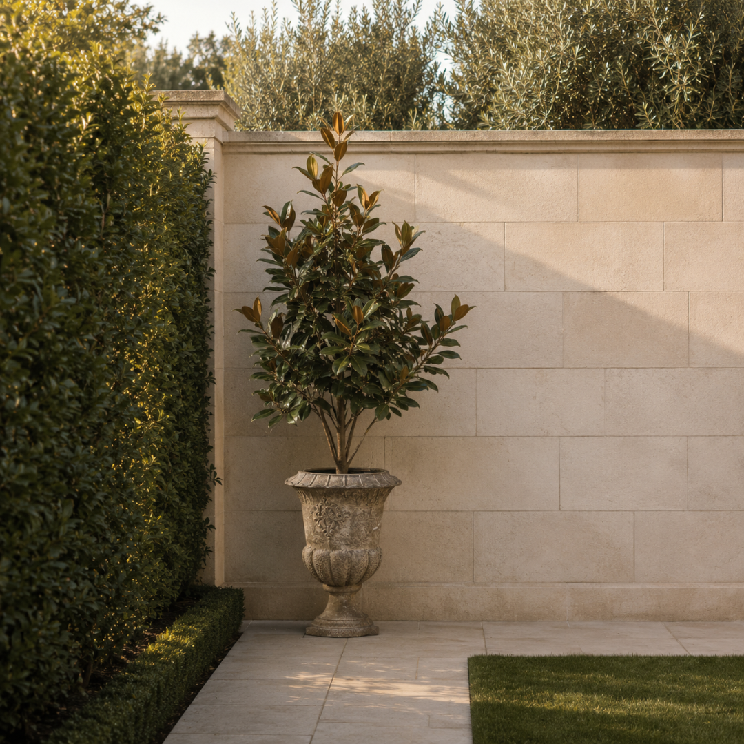 Grand vase medicis en fonte