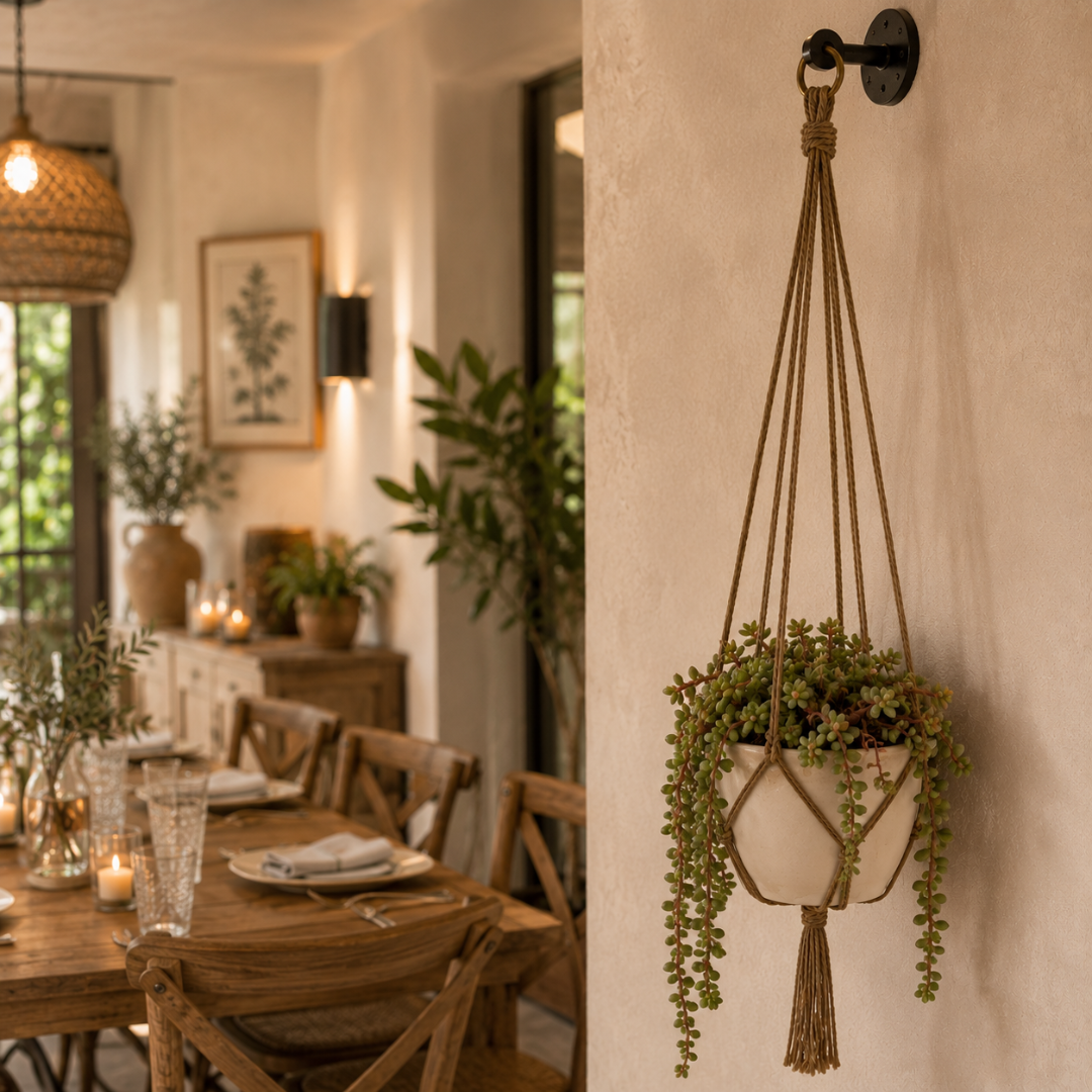 Suspension murale plante