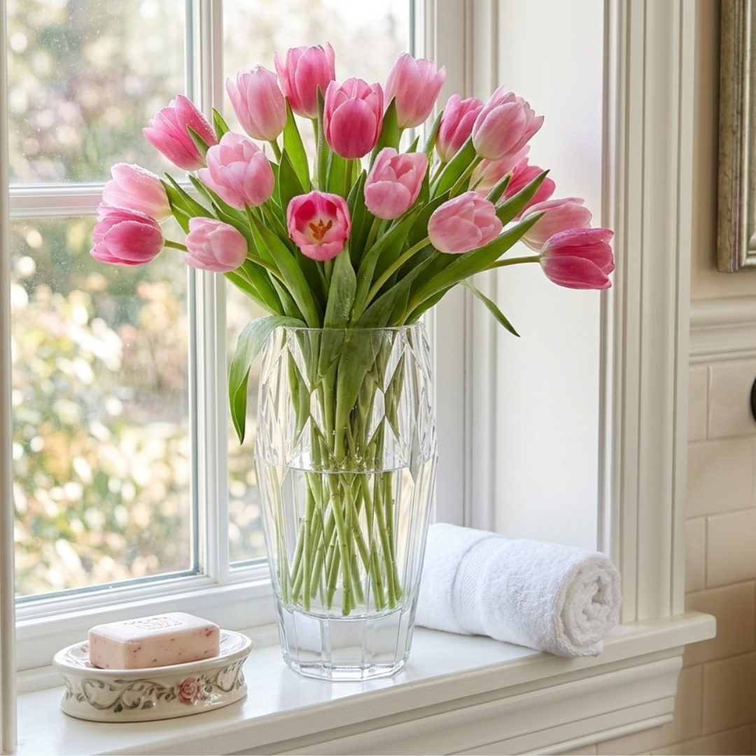 Vase cristal ciselé