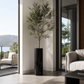 Grand vase noir brillant