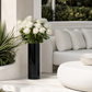 Grand vase noir brillant