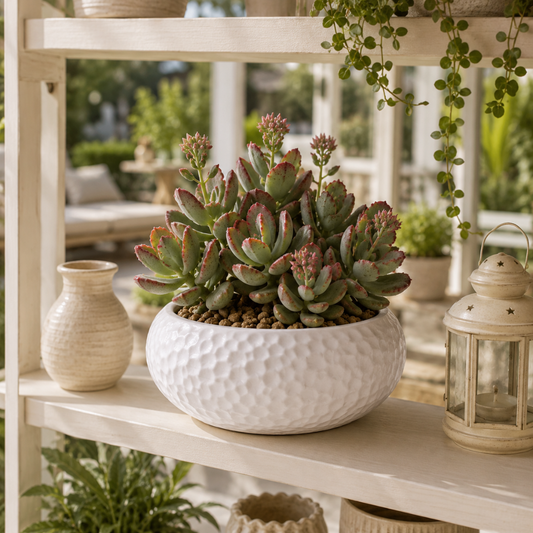 Vase rond plat
