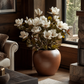 Grand vase marron