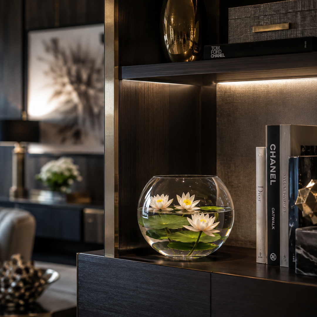 Vase boule cristal