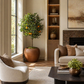 Grand vase marron