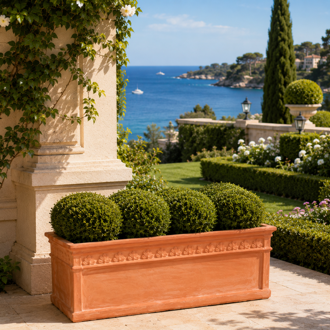 Jardinière terre cuite 100 cm