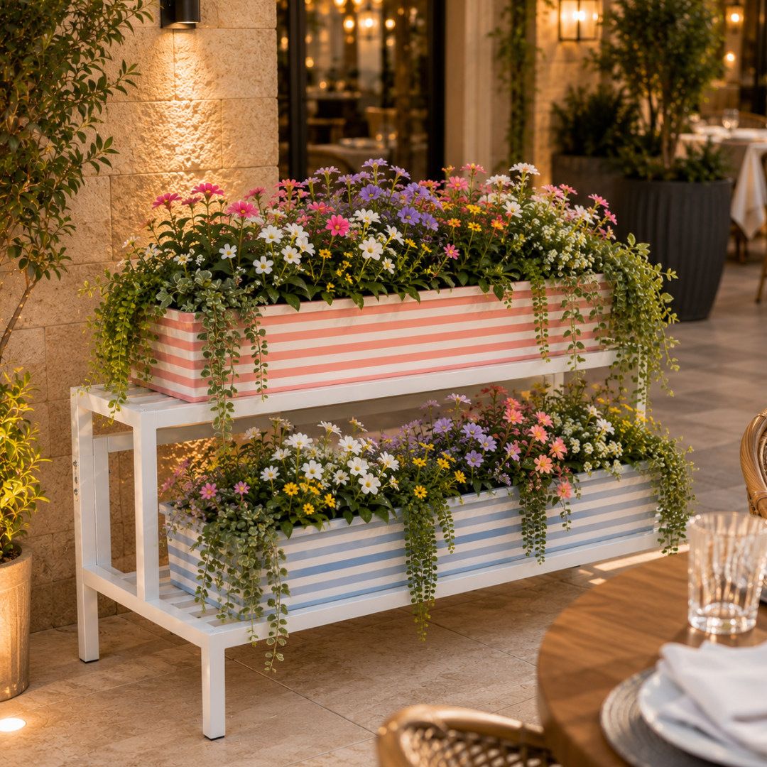 Support pour bac à fleurs