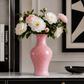 Grand vase rose poudré