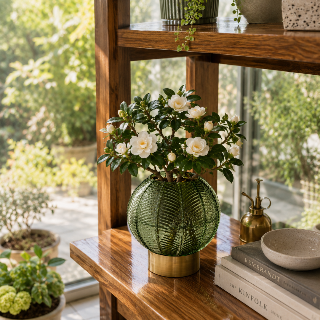 Vase vert emeraude