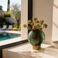 Vase vert emeraude