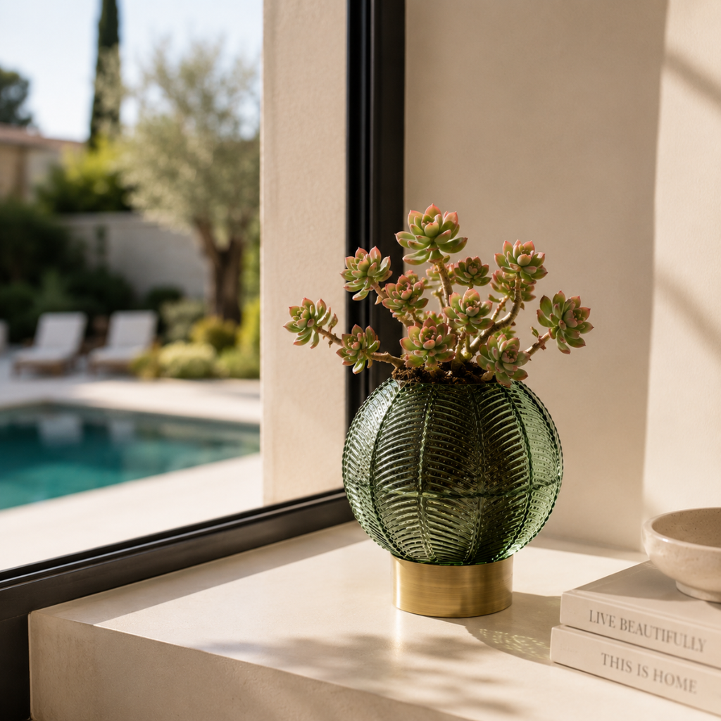 Vase vert emeraude