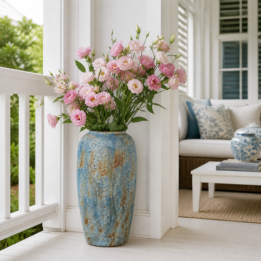 Grand vase chinois porcelaine