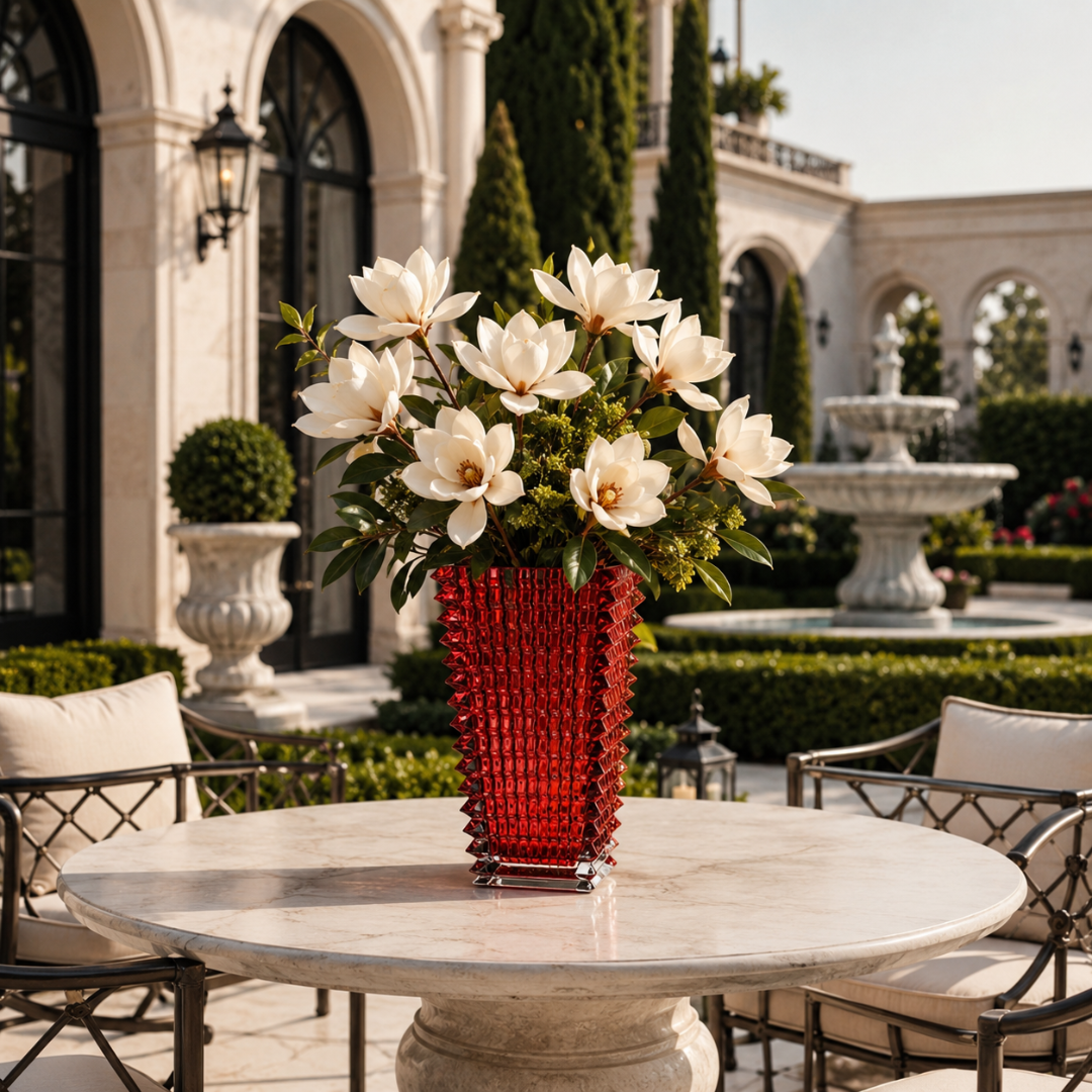 Vase cristal couleur