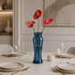 Vase cristal bleu