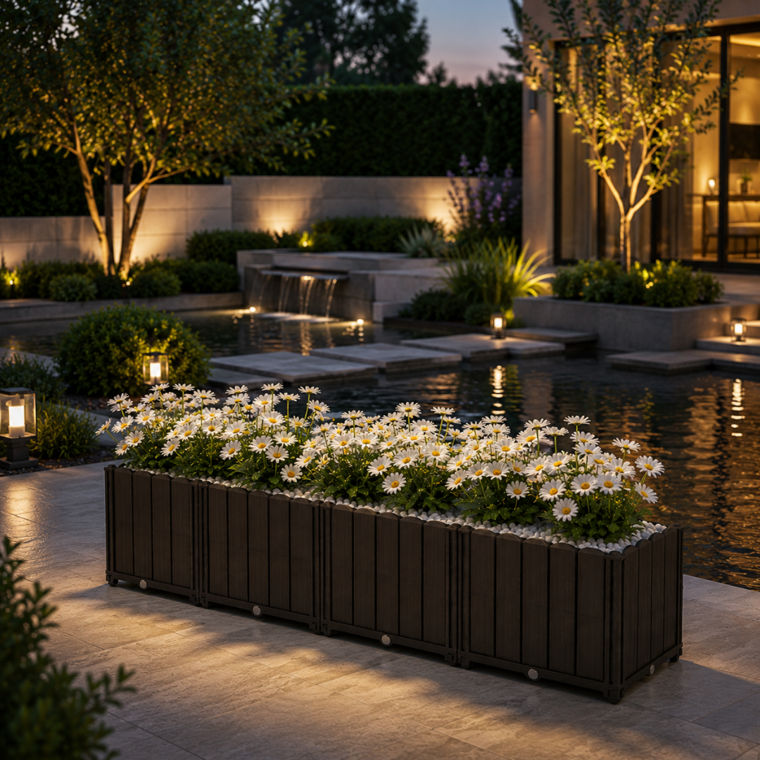 Grand bac à fleur pour terrasse