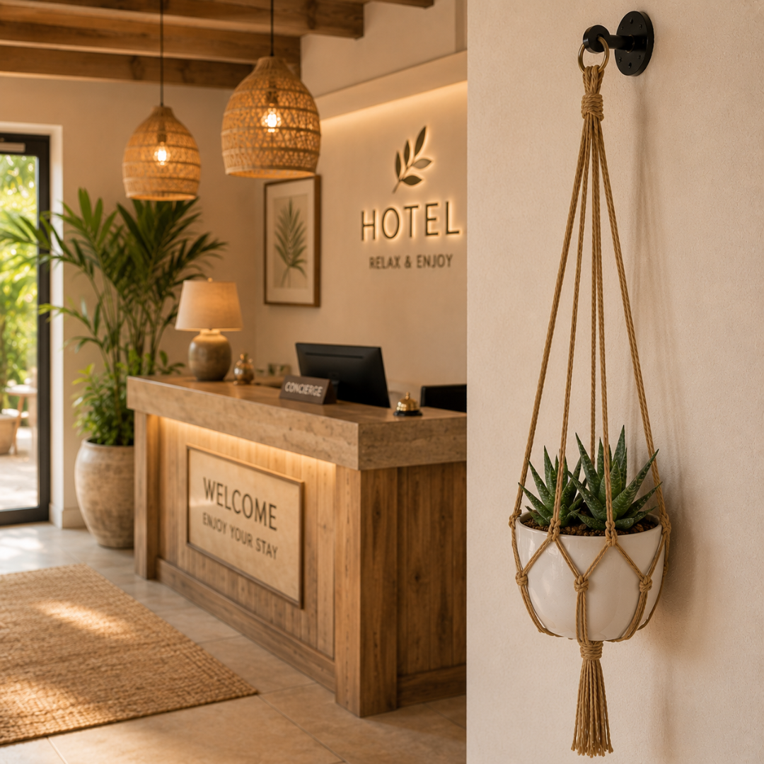 Suspension murale plante