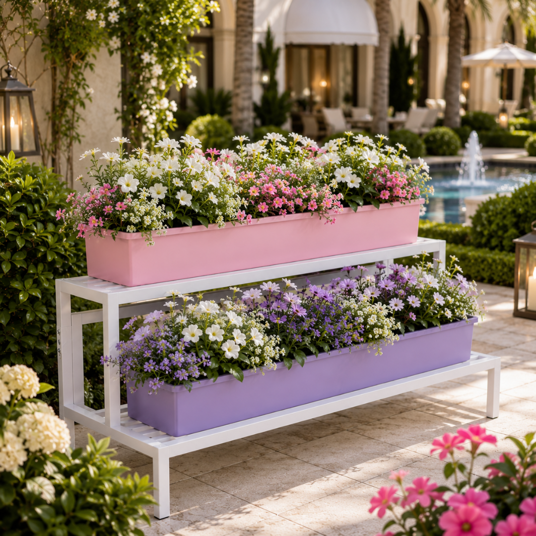 Support pour bac à fleurs